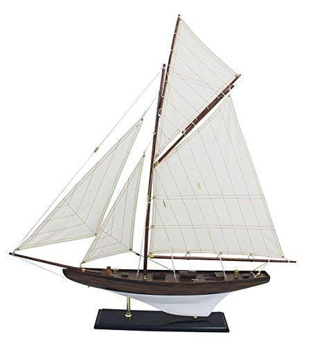 linoows Modell Schiff, Historisch Segelyacht, Gaffel Yacht, America´s Cup Klasse um 1900 von linoows