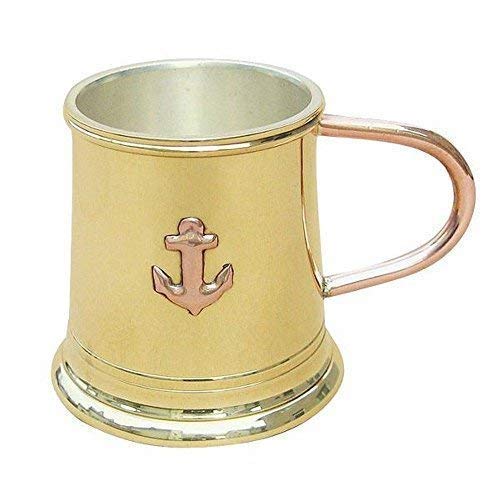 linoows Rum Becher, Maritimer Schnaps Henkel Becher, Messing versilbert linoows Rum Becher, Maritimer Schnaps Henkel Becher, Messing versilbert von linoows