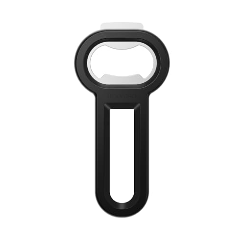 Linoroso 2-in-1 Magnetischer Flaschenöffner Bieröffner - Kühlschrank-Magnet zum Aufbewahren, Praktisches Werkzeug für Bier und Getränkedosen,ideal für Restaurants, Bars und Camping - Schwarz von linoroso