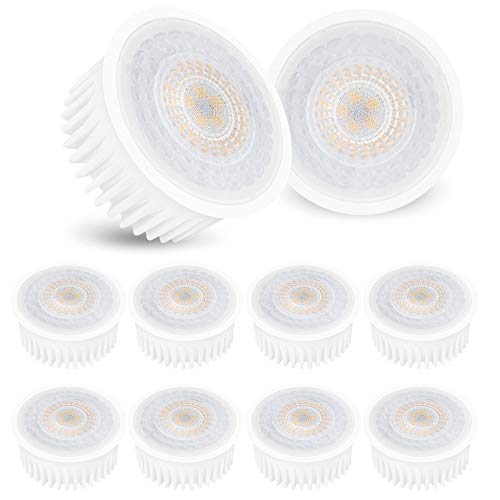 linovum 10 Stück LED Modul flach mit nur 23 mm für Deckeneinbaustrahler - 5W neutralweiß - Perfekter Ersatz für GU10 / MR16 von linovum