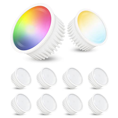 linovum 10er Pack LED Smart Lampe Modul flach kompatibel mit Alexa Echo Google App steuerbar - RGB & Weißtöne 2700-7300K WLAN 5W linovum 10er Pack LED Smart Lampe Modul flach kompatibel mit Alexa Echo Google App steuerbar - RGB & Weißtöne 2700-7300K WLAN 5W von linovum