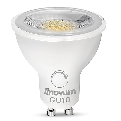 linovum GU10 LED Spot Leuchtmittel dimmbar warmweiß 2700K GU10 Fassung 230V - Spot Ersatz für Halogen 6W breiter Abstrahlwinkel von linovum