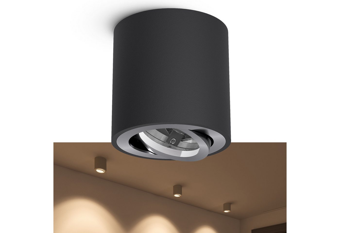 linovum LED Aufbaustrahler Schwenkbare Aufbauleuchten CORI in schwarz gebuerstet fuer GU10, Leuchtmittel nicht inklusive linovum LED Aufbaustrahler Schwenkbare Aufbauleuchten CORI in schwarz gebuerstet fuer GU10, Leuchtmittel nicht inklusive von linovum