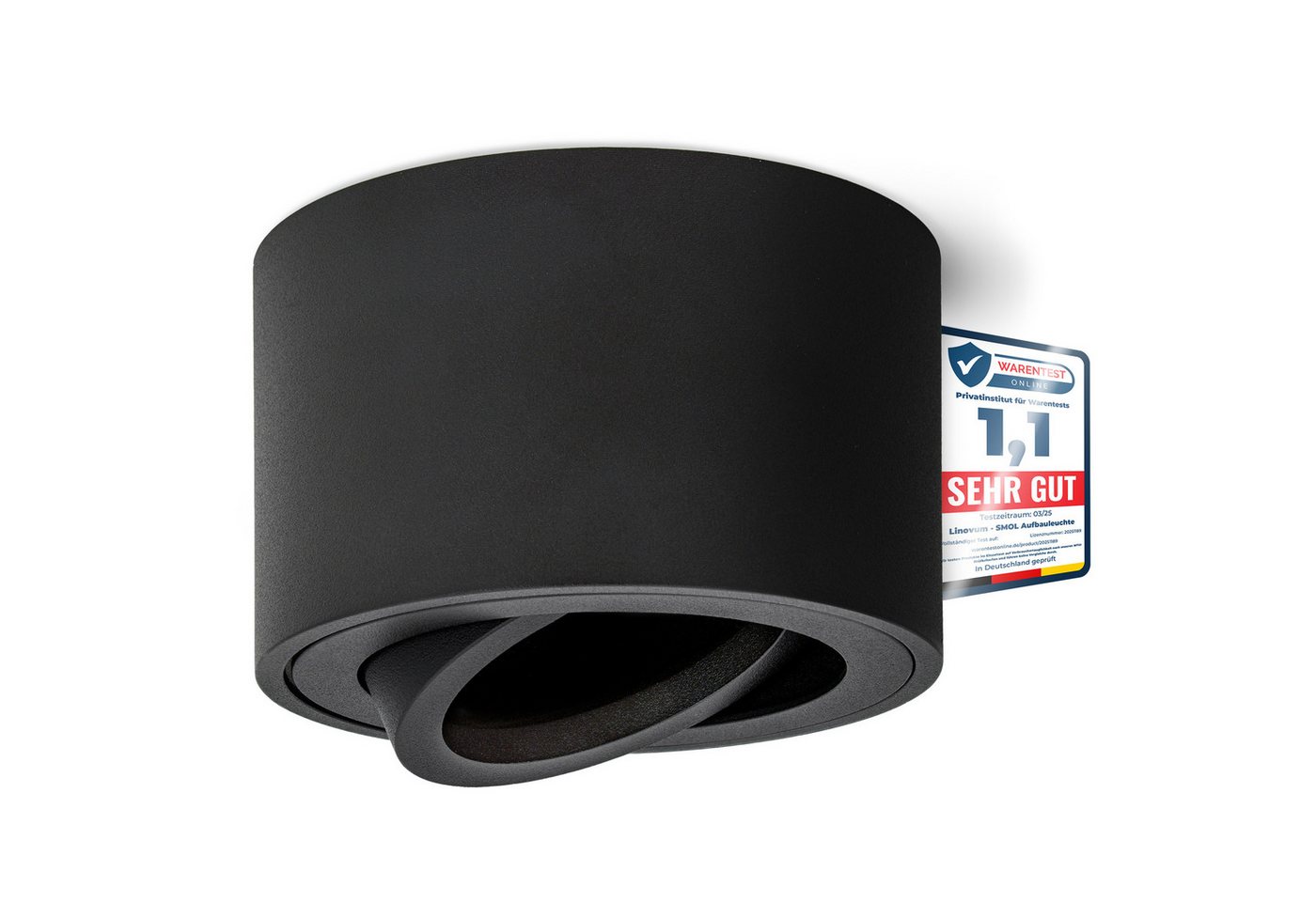 linovum LED Aufbaustrahler Schwenkbare Aufbauleuchten SMOL matt schwarz - Aufbauspot schwenkbar, Leuchtmittel nicht inklusive linovum LED Aufbaustrahler Schwenkbare Aufbauleuchten SMOL matt schwarz - Aufbauspot schwenkbar, Leuchtmittel nicht inklusive von linovum