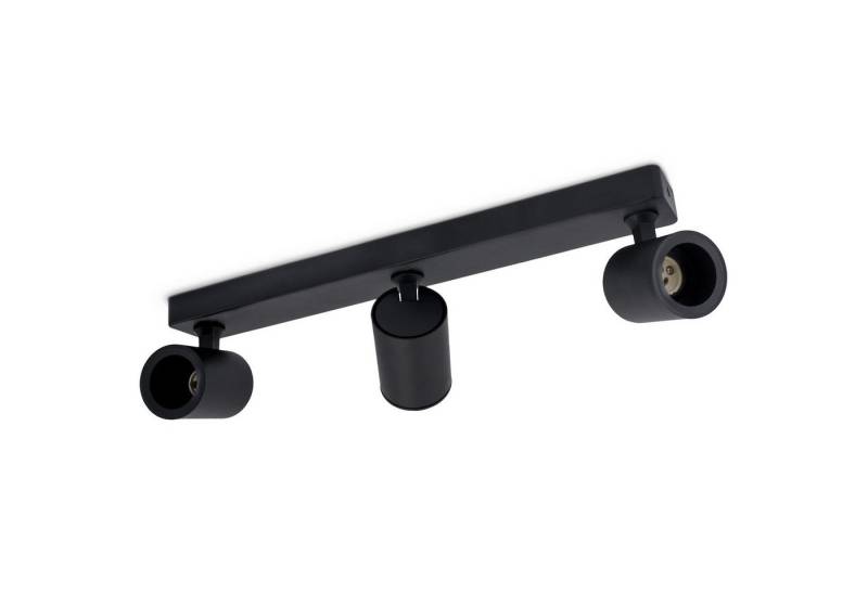 linovum LED Aufbaustrahler TENJO Deckenstrahler 3 flammig schwarz Spots drehbar & schwenkbar, Leuchtmittel nicht inklusive von linovum