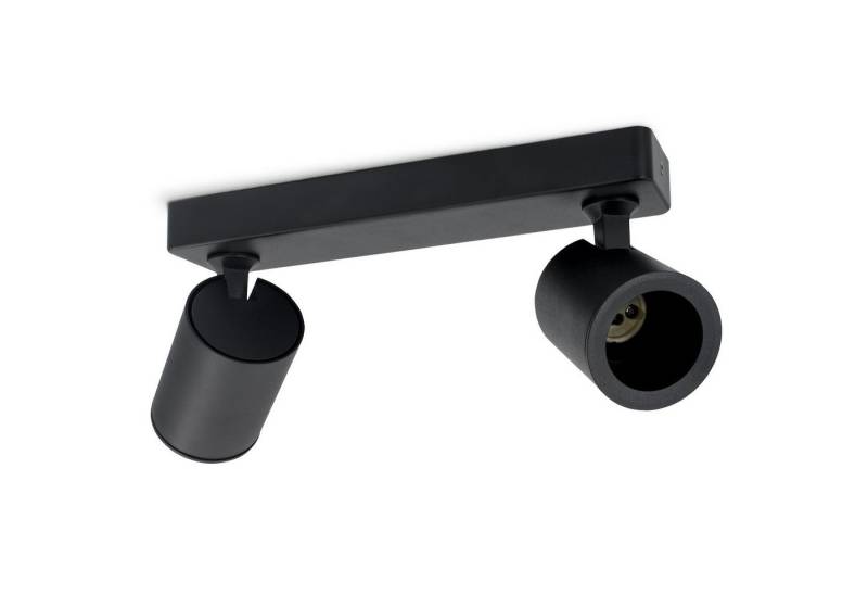 linovum LED Aufbaustrahler TENJO Spotbalken 2-flammig in schwarz Spots drehbar & schwenkbar, Leuchtmittel nicht inklusive von linovum