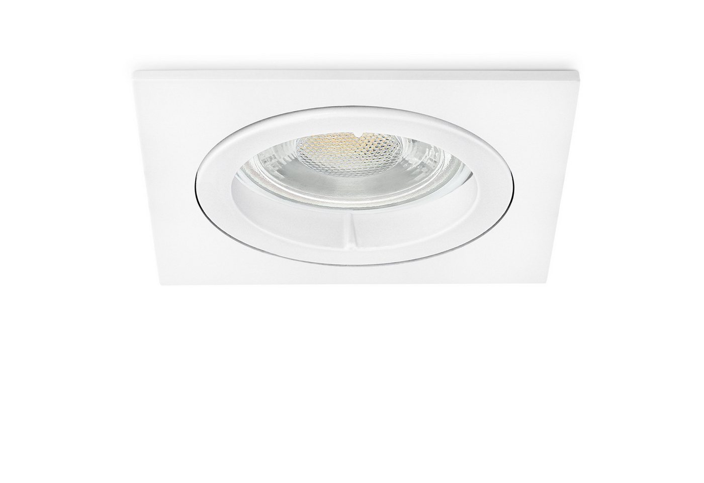 linovum LED Einbaustrahler Extra flache LED Einbauleuchte matt weiss eckig starr inkl. 4W LED, Neutralweiß linovum LED Einbaustrahler Extra flache LED Einbauleuchte matt weiss eckig starr inkl. 4W LED, Neutralweiß von linovum