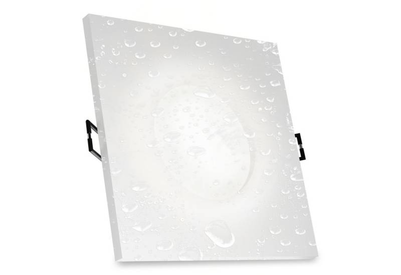 linovum LED Einbaustrahler ISAWO Einbau Deckenstrahler IP65 weiß mit LED Modul neutral, Neutralweiß von linovum