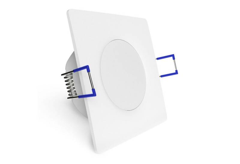 linovum LED Einbaustrahler WEEVO extra flache LED Einbaustrahler eckig weiss 2700K 6,5W 230V, LED-Leuchtmittel fest verbaut von linovum