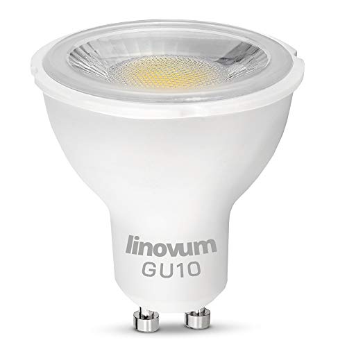 linovum Leuchtmittel GU10 LED neutralweiß 3W Abstrahlwinkel 38° - ersetzt 30 Watt - Reflektor Lampe 230V Birne Halogenersatz von linovum