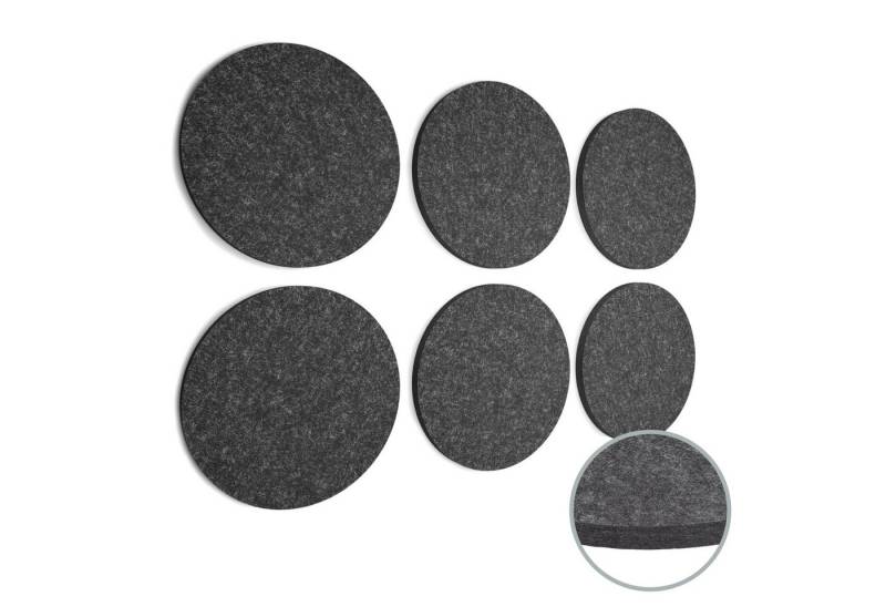 linovum Wandpaneel vilz Akustik Panel aus recyceltem Filz - Kreis Akustikplatten, Aus 100% recyceltem PET von linovum