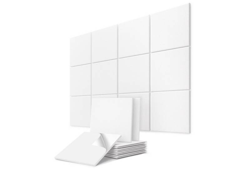 linovum Wandpaneel vilz Akustikfliesen Schallabsorber Quadrat aus Filz 250x250x9 mm, Aus 100% recyceltem PET von linovum