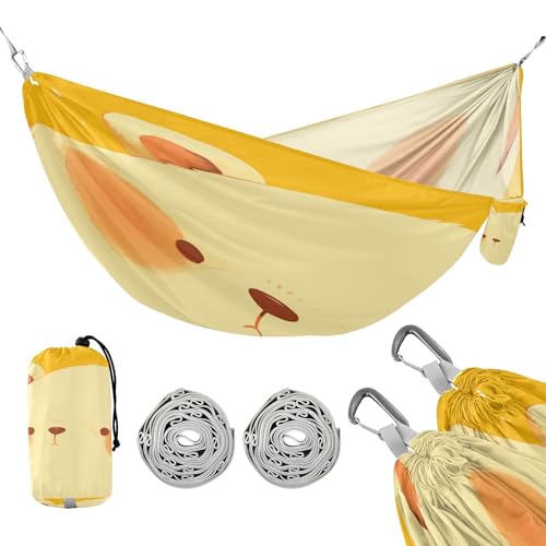 Beauty Bear Gold Camping Hängematte Schaukel Hängematte für Terrasse Hinterhof Lounge Basis von linqin