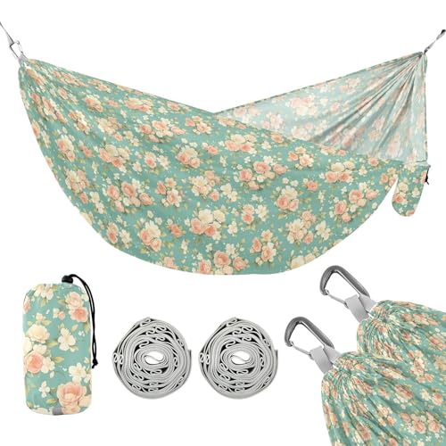 Begonia Flowers Green Outdoor Hammocks Swing Hammock for Patio Backyard Lounge Base von linqin