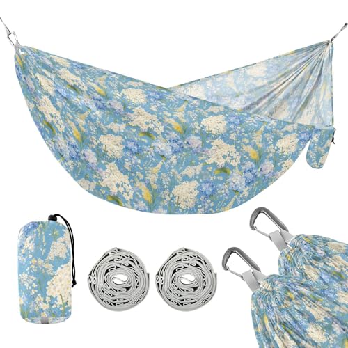 Blumen Garten Camping Hängematte mit Portabl Tragetasche Seil Hängematte für Terrasse Hinterhof Lounge Basis von linqin