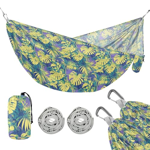 Green Yellow Leafs Outdoor-Hängematten Schaukel Hängematte für drinnen und draußen Terrasse von linqin