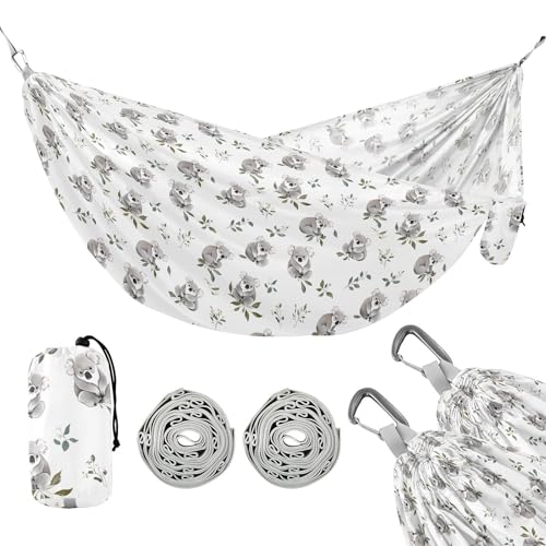 Lustige Koala Outdoor Hängematten mit Seil zum Aufhängen Stoff Hängematte für Draußen Strand Terrasse Garten von linqin
