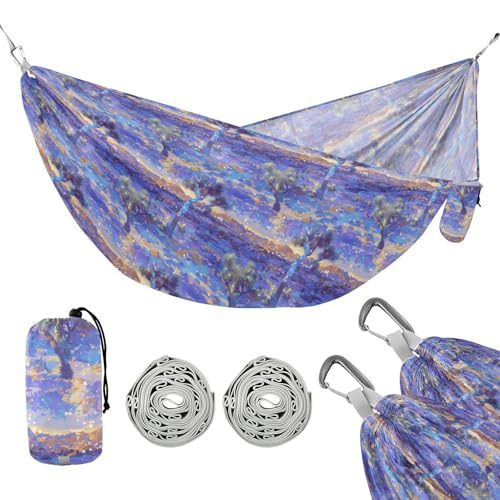 Retro Plants Purple Camping Hammock with Hanging Rope Swing Hammock for Outside Patio Backyard Pool Retro Plants Purple Camping Hammock with Hanging Rope Swing Hammock for Outside Patio Backyard Pool von linqin