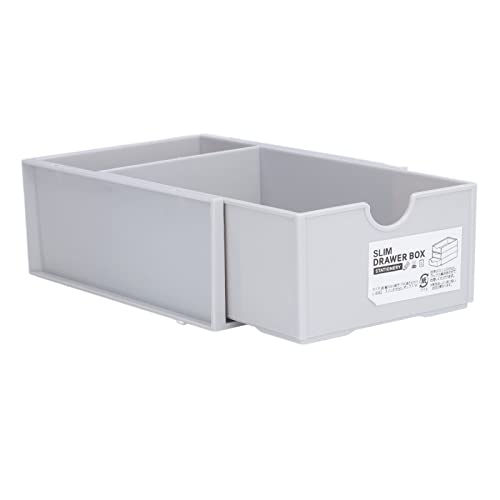linxiaojix Schubladenbox aus Kunststoff, Aufbewahrungsbox für Aufbewahrungsboxen für Kosmetikartikel für das Büro(grau) von Naroote