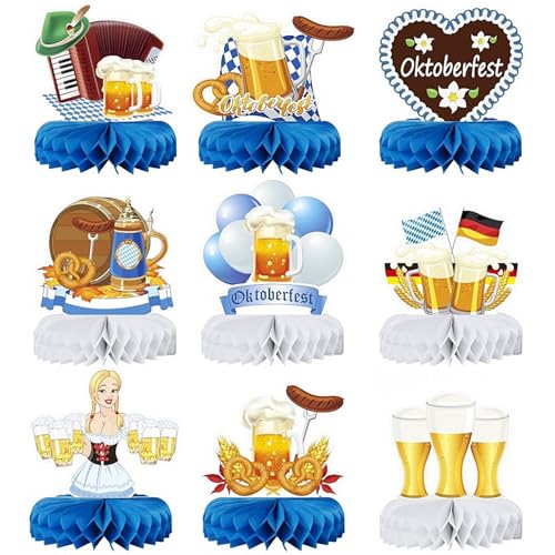 lioewhu Oktoberfest Bienenwaben Deko, 9 Stück Oktoberfest Tischdeko, Bienenwaben Bayrische Deko, Bayerische Wabenbälle Tischdeko, Oktoberfest Accessoires für Wiesn, Biergarten, Fotohintergrund lioewhu Oktoberfest Bienenwaben Deko, 9 Stück Oktoberfest Tischdeko, Bienenwaben Bayrische Deko, Bayerische Wabenbälle Tischdeko, Oktoberfest Accessoires für Wiesn, Biergarten, Fotohintergrund von lioewhu