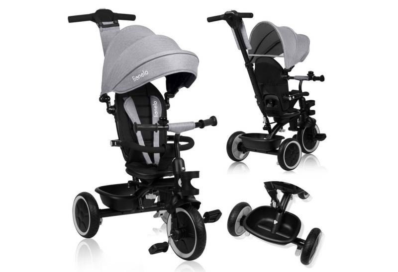 lionelo Dreirad-Kinderwagen BERRY, undurchdringliche Räder/ideal zum Erlernen des Fahrens/ab 9 Monaten von lionelo