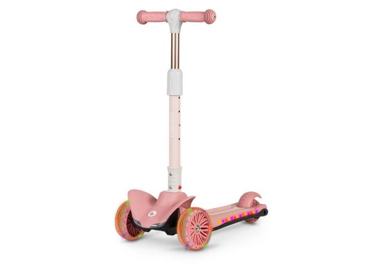 lionelo Dreiradscooter TIMMY, (Set, Set), Hohe Tragkraft: 50 kg / LED-Rad- und Rahmenbeleuchtung von lionelo