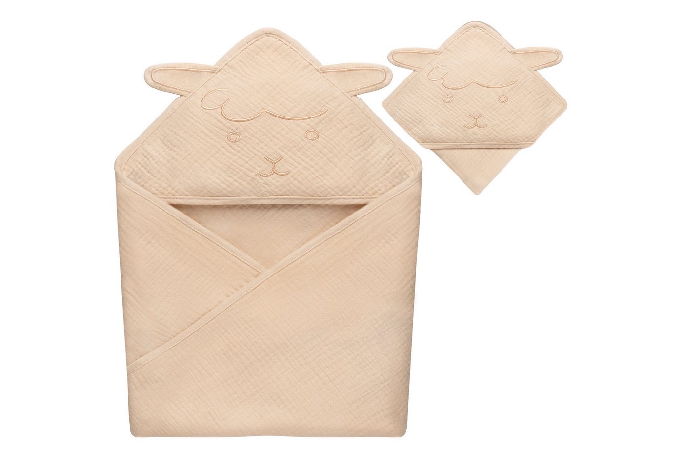lionelo Kapuzenhandtuch MUSLIN HOODED TOWEL, Musselin 100% - Außergewöhnlich weich und sanft lionelo Kapuzenhandtuch MUSLIN HOODED TOWEL, Musselin 100% - Außergewöhnlich weich und sanft von lionelo