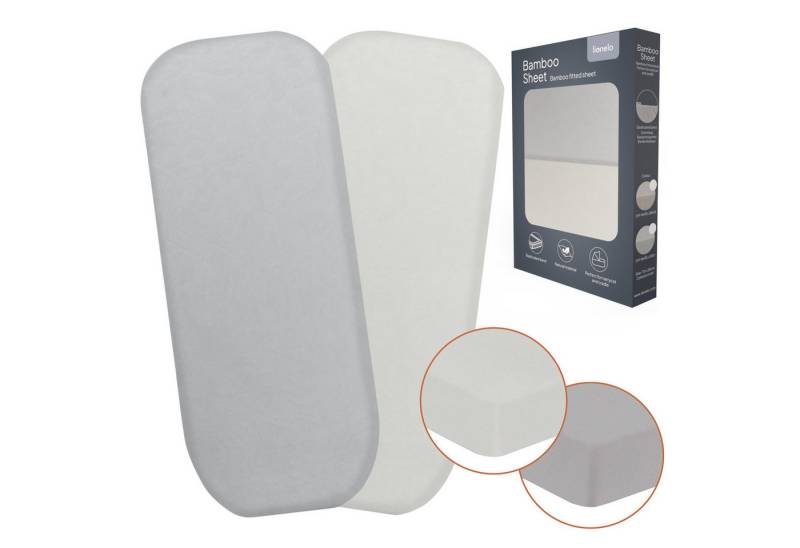 lionelo Spannbettlaken BAMBOO BETTLAKEN, Gummizug: Ja, elastischer Gummizug für perfekte Passform., Bambusviskose/antibakteriell/atmungsaktiv/2er-Set/Gummizug von lionelo