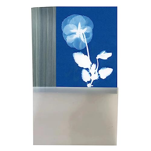 liovitor Cyanotype Papier mit 1 Kunststoff-Werkzeug für Sonnendruck, lichtempfindliche Solar-Fotografie, Papier-Set, 32 Stück von liovitor