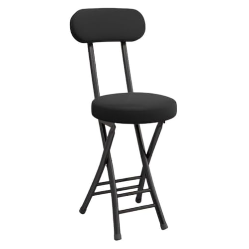 lirrebol 18,5 Zoll/47 cm tragbarer, zusammenklappbarer Klapphocker mit gepolsterter Sitzfläche – Leichter Stuhl für Outdoor-Aktivitäten und bequemes Camping von lirrebol