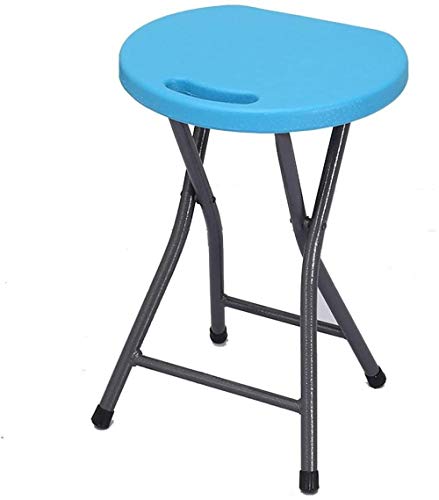 lirrebol Klapphocker mit ergonomischer Sitzfläche | Robustes Design | Tragkraft 200 kg | Stilvolles blaues Finish von lirrebol