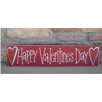 Happy Valentines Block Für Wand, Februar Und Wohnkultur von lisabees