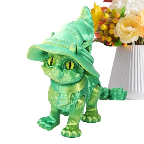 lisutupode 3D Gedrucktes Spielzeug | Gliederpuppe Katze Figur Schreibtischdekoration | Realistische Schreibtisch Deko Für Kinder Erwachsene Sammler Zimmerdekoration Armaturenbrett von lisutupode