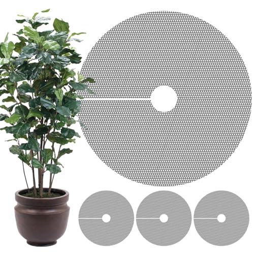 lisutupode 4 Stücks Flexibles Pflanzenschutz Netz Für Blumentöpfe, 15,7 Zoll Schneidbare Abdeckung Zum Schutz Vor Tieren, Wiederverwendbarer Gitterschutz Für Garten, Rasen, Terrasse von lisutupode