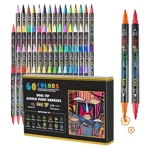 lisutupode Ausmalmarker Für Erwachsene | Kunstmalstift Set | Acrylstifte Mit Feiner Und Pinselspitze In 60 Farben Für Malen Zeichnen Auf Glas Stoff Holz Kinder Kreativprojekte lisutupode Ausmalmarker Für Erwachsene | Kunstmalstift Set | Acrylstifte Mit Feiner Und Pinselspitze In 60 Farben Für Malen Zeichnen Auf Glas Stoff Holz Kinder Kreativprojekte von lisutupode