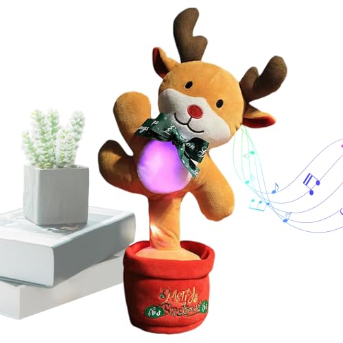 lisutupode Elektrischer Weihnachtsbaum Tanz Musik Spielzeug - Elektrische Singende Leuchtende Weihnachtsbaum Figur - Saisonale Deko Für Schlafzimmer Thanksgiving Feiertag Geburtstag von lisutupode
