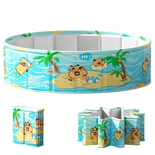 lisutupode Faltbares Schwimmbecken | Tragbarer Faltbarer Pool mit abriebfester Beschichtung - PVC Wasserdicht Tragbar Für Outdoor Garten Wasserparties Kinder Erwachsene lisutupode Faltbares Schwimmbecken | Tragbarer Faltbarer Pool mit abriebfester Beschichtung - PVC Wasserdicht Tragbar Für Outdoor Garten Wasserparties Kinder Erwachsene von lisutupode