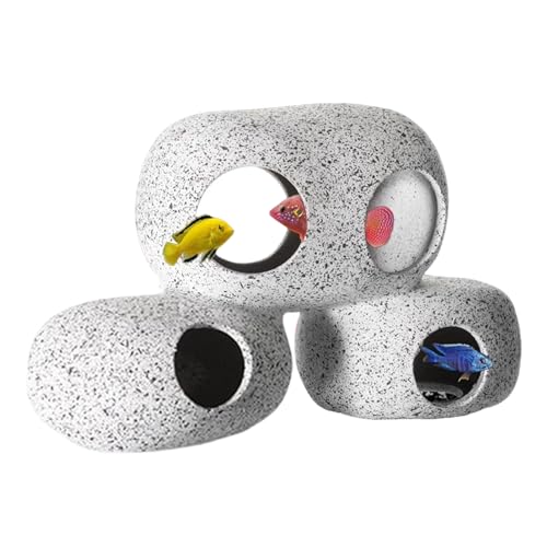 lisutupode Garnelenhöhle Aquarium – Poröse stabile Garnelenzuchthöhle – kleiner Lebensraum Versteck Dekoration Aquarium Verstecke zum Ausruhen Zucht Betta Aquarium von lisutupode