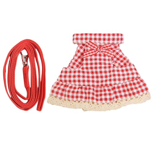 lisutupode Geschirr für Kaninchen, Trägeroutfit für kleine Tiere, atmungsaktive Kleidung für Kleintiere mit Leine für Reisen, Camping im Freien von lisutupode