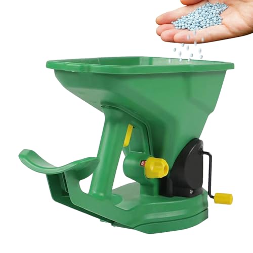 lisutupode Grasstreuer | Handkurbel Streuer Gras Broadcast - Ergonomisches tragbares Pflanzwerkzeug mit einstellbarer Steuerung für Hof, kleine Bauernhöfe, Kindergärten, Gewächshäuser von lisutupode