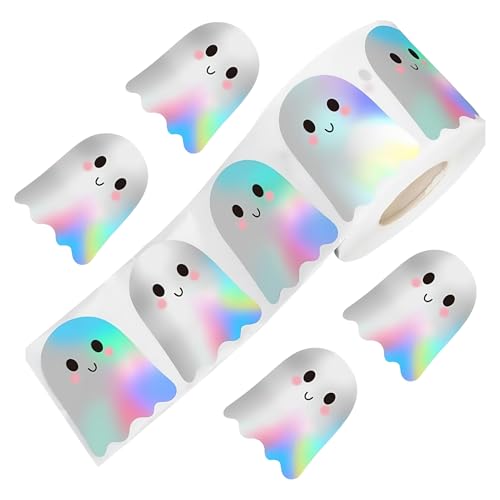 lisutupode Halloween Sticker | Wasserdichte Aufkleber Fensterdekorationen - Holografische Halloween Deko Scrapbook Zubehör Für Klassenzimmerpreise Basteln Wohnkultur Wand Tür lisutupode Halloween Sticker | Wasserdichte Aufkleber Fensterdekorationen - Holografische Halloween Deko Scrapbook Zubehör Für Klassenzimmerpreise Basteln Wohnkultur Wand Tür von lisutupode