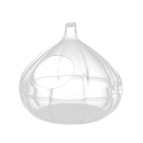 lisutupode Hamsterbad | Transparenter Hamsterbad Sandkasten mit Knoblauchform – Kleintierhäuser und Lebensräume zum Baden, Spielen, Erkunden, Verstecken Schlafen von lisutupode