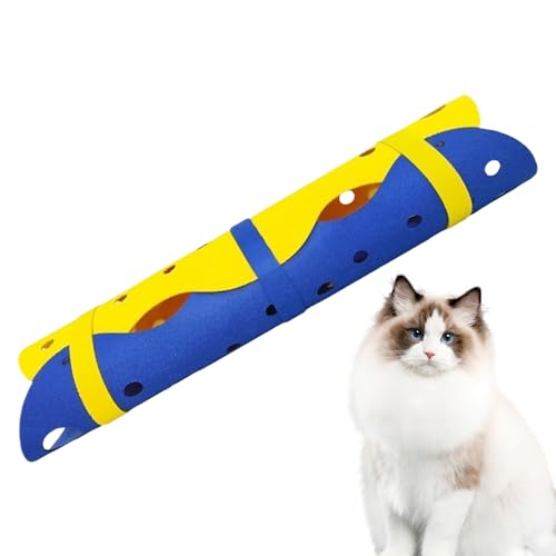lisutupode Katzen Tunnel Bett - Waschbares Versteck Nest Für Kätzchen | Interaktives Filz Katzentunnel Bett Für Wohnung Wohnzimmer Schlafzimmer | Zuhause Spielen Schlafen von lisutupode
