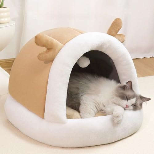 lisutupode Katzenbett Höhle | Warmes Katzenbett Überzogenes Haustiernest,rutschfeste Winter Möbel Haustierzubehör Für Kitten Welpe Innen Außen Schlafzimmer Wohnzimmer Beruhigend lisutupode Katzenbett Höhle | Warmes Katzenbett Überzogenes Haustiernest,rutschfeste Winter Möbel Haustierzubehör Für Kitten Welpe Innen Außen Schlafzimmer Wohnzimmer Beruhigend von lisutupode