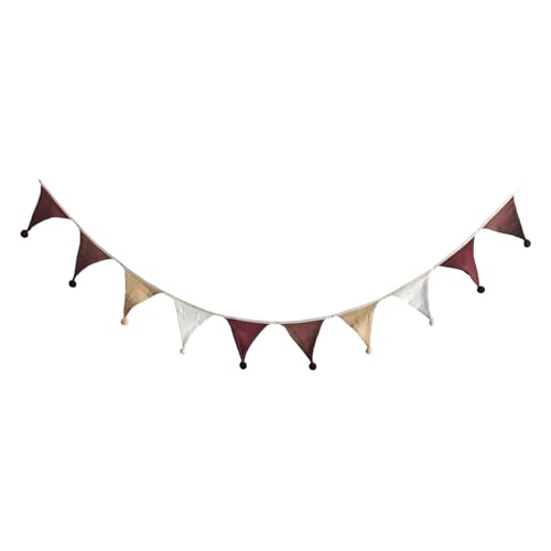 lisutupode Pennant Banner | 2.7 Meter Baumwoll Girlande Deko | Dekofahnen Für Schulkinder Zimmer Geburtstagsparty Ostern Camping Babyzimmer Deko,Ostern Feier Dekoration von lisutupode
