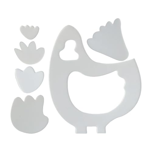 lisutupode Quilt Schablonen - Kunststoff Geflügel-Motiv Quilt Lineal - Schablonenwerkzeuge Zubehör Für Projekte Platzsets Wanddekoration Anfänger von lisutupode