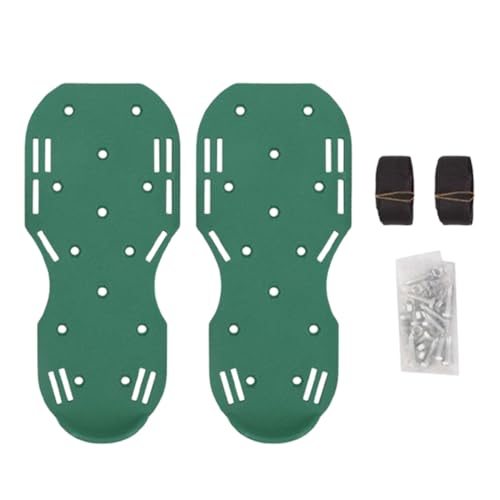 lisutupode Rasenbelüfter-Schuhe für Gras, 2 x Belüftungsschuhe mit Klettverschlüssen, robuster Gartenbelüfter, belüftete Sandalen mit Stacheln, reduziert Stroh, belebt die Bodengesundheit von lisutupode