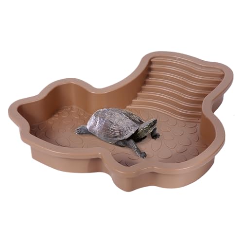lisutupode Reptilienbad - Schildkröten-Wasserschale mit Rampe - Einweichen Badeschale Sonnenterrasse Haustierbedarf Futternapf für Amphibien, Frösche, Bartagamen, Geckos lisutupode Reptilienbad - Schildkröten-Wasserschale mit Rampe - Einweichen Badeschale Sonnenterrasse Haustierbedarf Futternapf für Amphibien, Frösche, Bartagamen, Geckos von lisutupode