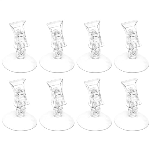 lisutupode Saugnäpfe mit Clips | 8 x Fensterglas-Saugnapf-Clips, Saugnapf-Clip, Werbung, Pop-Display, Saugnapf-Klemmhalter für Badezimmer, Küche lisutupode Saugnäpfe mit Clips | 8 x Fensterglas-Saugnapf-Clips, Saugnapf-Clip, Werbung, Pop-Display, Saugnapf-Klemmhalter für Badezimmer, Küche von lisutupode