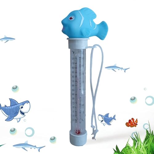 lisutupode Schwimmendes Thermometer für Schwimmbecken – Thermometer für Tierbecken | präziser Tester mit Cartoon-Design für den Außenbereich, Haushalt, See, Innenbereich, Dusche und Familie von lisutupode